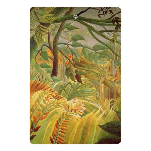 Tijger in een tropisch Storm 1891 Mini Klembord (Achterkant)