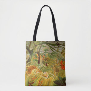 Tijger in een tropisch Storm 1891 Tote Bag