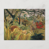 Tijger in een tropisch Storm door Henri Rousseau Briefkaart (Voorkant)