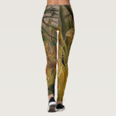 Tijger in een tropisch Storm door Henri Rousseau Leggings (Achterkant)