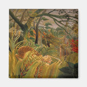 Tijger in een tropisch Storm door Henri Rousseau Magneet (Voorkant)