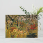 Tijger in een tropisch Storm | Henri Rousseau (Staand voorkant)