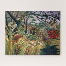 Tijger in een tropisch Storm Henri Rousseau | | Legpuzzel