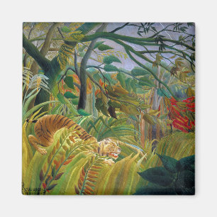 Tijger in een tropisch Storm, Rousseau Magneet