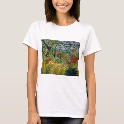 Tijger in een tropisch Storm, Rousseau T-shirt (Voorkant)