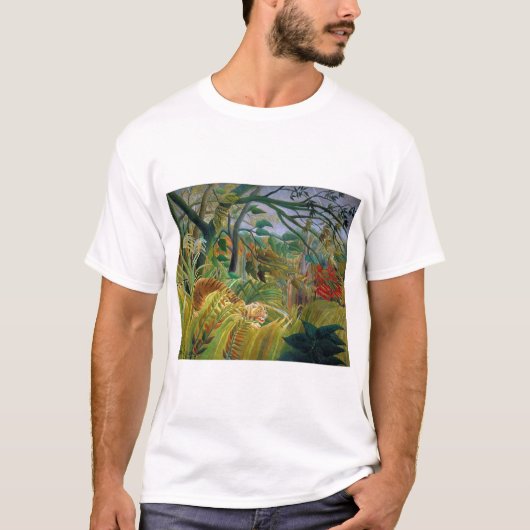 Tijger in een tropisch Storm, Rousseau T-shirt (Voorkant)