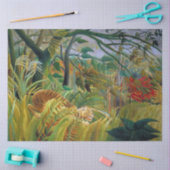 Tijger in een tropisch Storm, Rousseau Tissuepapier (Craft)