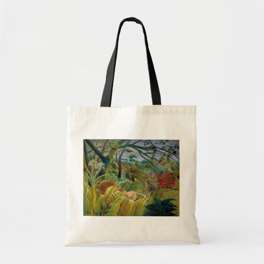 Tijger in een tropisch Storm, Rousseau Tote Bag (Voorkant)