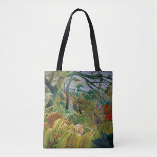 Tijger in een tropisch Storm, Rousseau Tote Bag