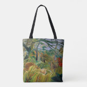 Tijger in een tropisch Storm, Rousseau Tote Bag (Achterkant)