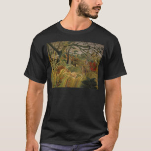 Tijger in een tropisch Storm T-shirt