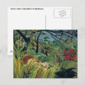 Tijger in een tropisch Storm (verhit) Briefkaart (Voorkant / Achterkant)