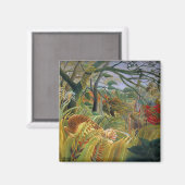 Tijger in een tropisch Storm (verrast!) Rousseau Magneet (Voorkant / Achterkant)