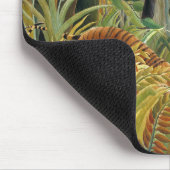 Tijger in een tropisch Storm (verrast!) Rousseau Muismat (Hoek)