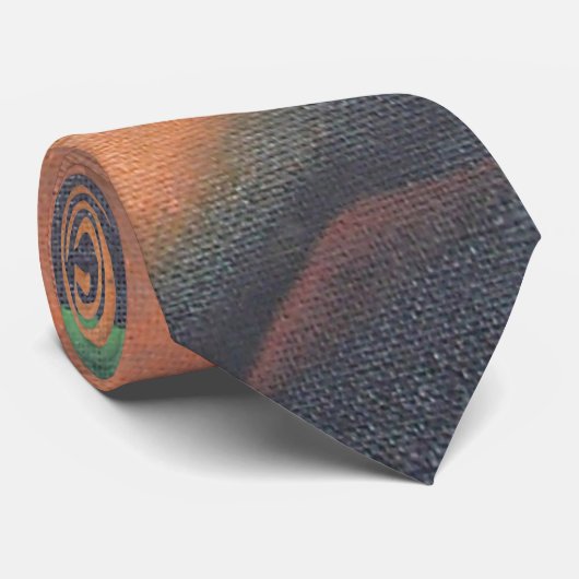 Tijger in Geometrische kunststijl Franz Marc Stropdas (Opgerold)