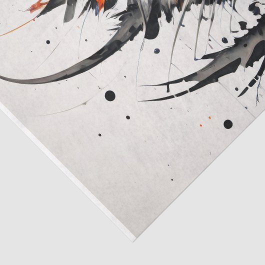 Tijger in Graffiti Art Decoupage Tissuepapier (Detail)