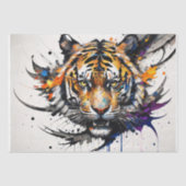 Tijger in Graffiti Art Decoupage Tissuepapier (Voorkant)