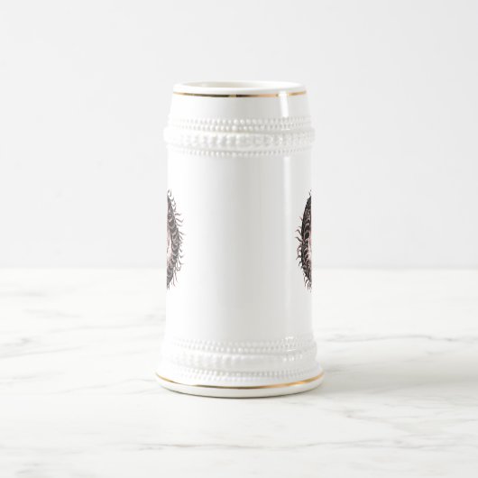 Tijger in gras bierpul (Center)