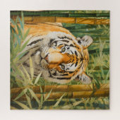 Tijger in het bos legpuzzel (Horizontaal)