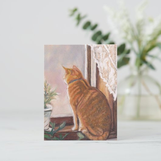 Tijger in het Briefkaart van de Kunst van de Kat v (Staand voorkant)