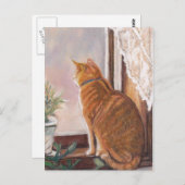 Tijger in het Briefkaart van de Kunst van de Kat v (Voorkant / Achterkant)