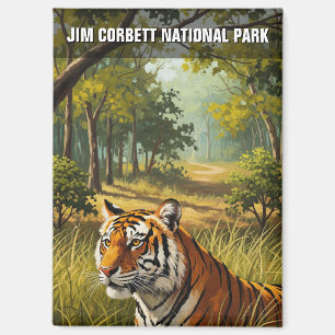 Tijger in het Jim Corbett National Park Magneet