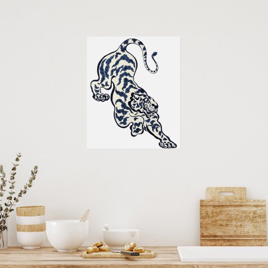 (Tijger in het Oerwoud) (1893) door Paul Ranson. Poster (Keuken)