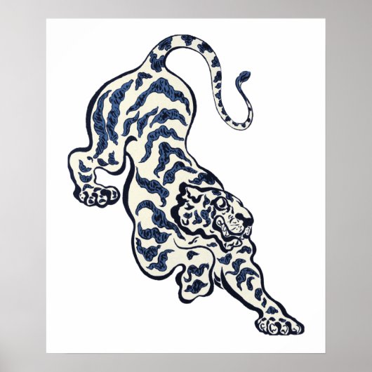 (Tijger in het Oerwoud) (1893) door Paul Ranson. Poster (Voorkant)