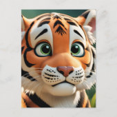 Tijger in het Oerwoud Anime, Postcrossing Briefkaa Briefkaart (Voorkant)