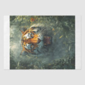 Tijger in het Oerwoud - Decoupage - Tissuepapier (Voorkant)