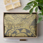 Tijger in het Oerwoud (wilde dieren) (door Paul Ra Tissuepapier (Geschenk)