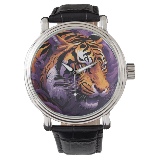 Tijger in het paarse horloge (Voorkant)