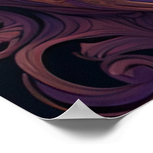 Tijger in het paarse poster (Hoek)