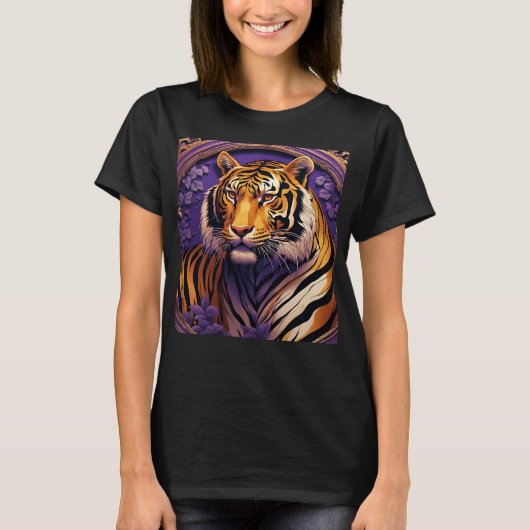 Tijger in het paarse t-shirt (Voorkant)