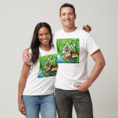 Tijger in het Shirt T van het Bamboebos (Unisex)