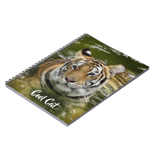 tijger in het water notitieboek (Linkerzijde)