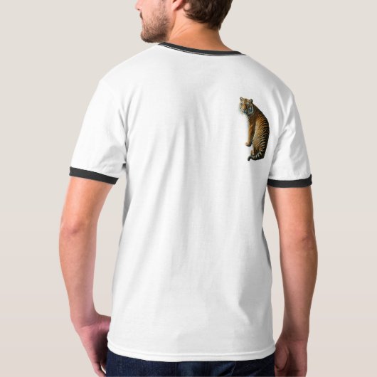 "Tijger in het wild" T-shirt (Achterkant volledig)