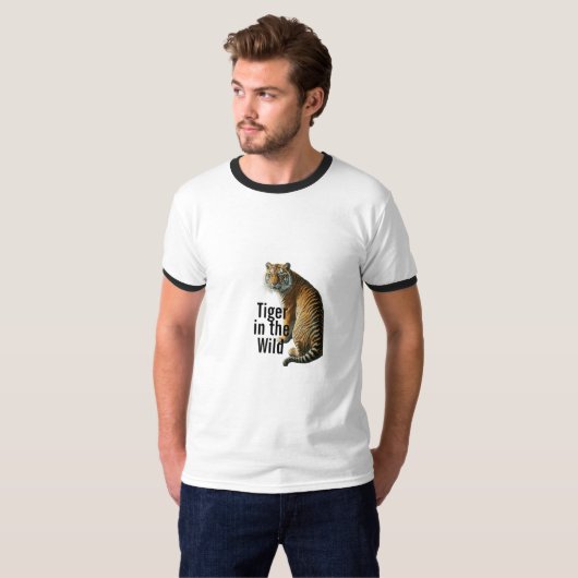 "Tijger in het wild" T-shirt (Voorkant volledig)