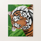 Tijger In Jungle Legpuzzel (Verticaal)