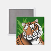 Tijger in Jungle Magneet (Voorkant / Achterkant)