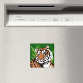Tijger in Jungle Magneet (Insitu (Vaatwasser))