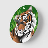 Tijger in Jungle Ronde Klok (Hoek)