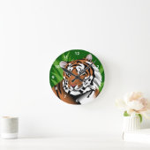 Tijger in Jungle Ronde Klok (Huis)