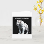 Tijger - In mij is er grootheid Sticker Kaart (Gele Bloem)