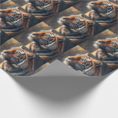 tijger in Natuur 30 inch x 6 voet papier, Cadeaupapier (Hoek)