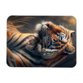 Tijger in Natuur Flexible Photo Magnet Magneet (Horizontaal)