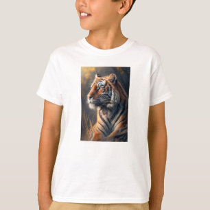 Tijger in natuur Kinderen Basic T-Shirt