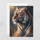 Tijger in Natuur na Kaart (Voorkant / Achterkant)