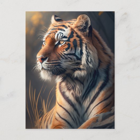 Tijger in Natuur na Kaart (Voorkant)