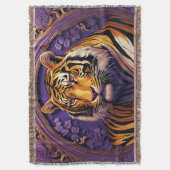Tijger in paars deken (Voorkant Verticaal)